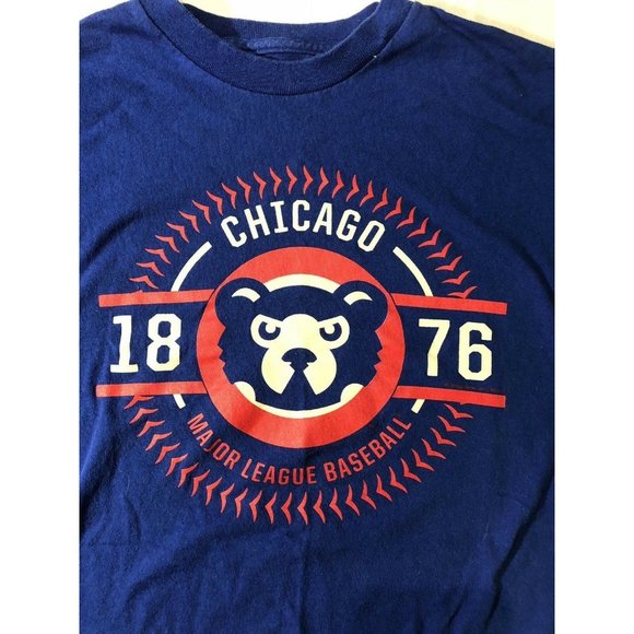 Chicago Cubs Shirt Baseball MLB Est 1876 Mens - Picture 2 of 8